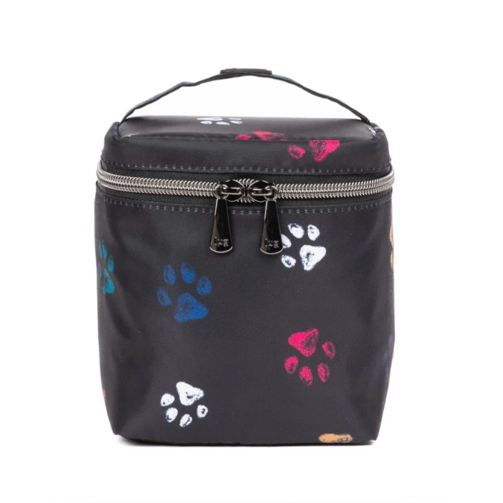 Lug Boxtop “Paws Black”Cosmetic Bag with paw accents. NWT